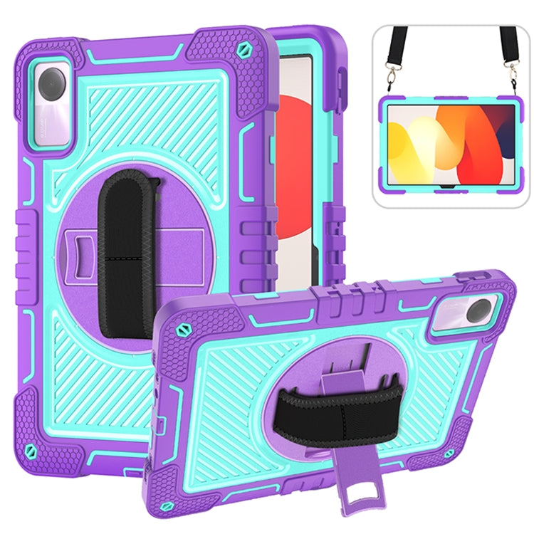360 Degree Rotation PC Contrast Silicone Tablet Case