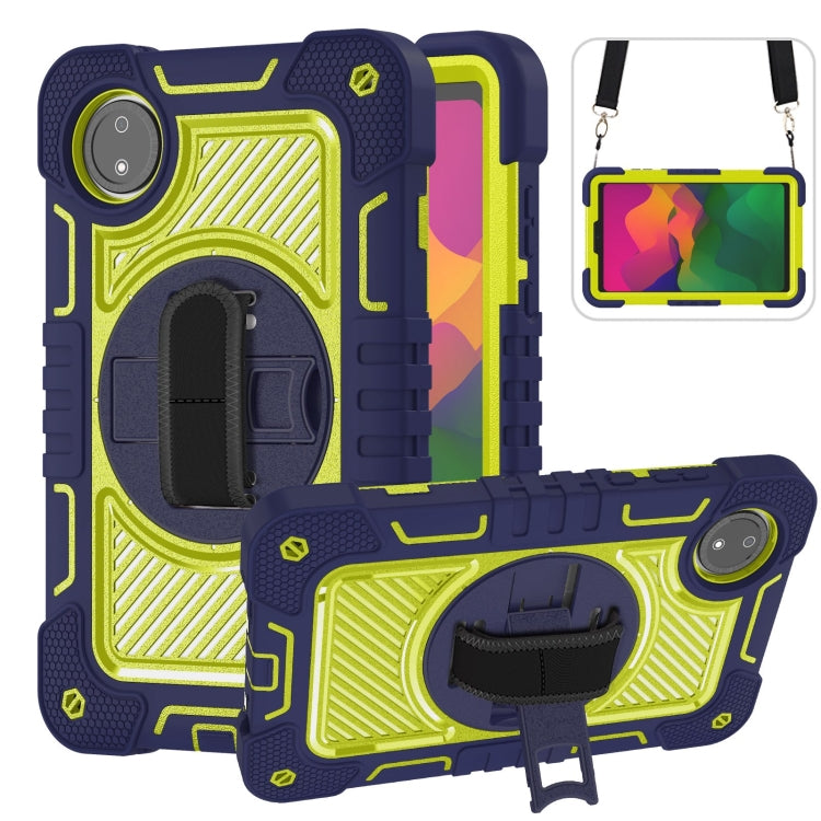 360 Degree Rotation PC Contrast Silicone Tablet Case