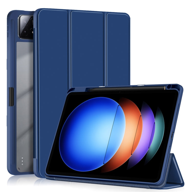 Acrylic 3-Fold Solid Color Smart Leather Tablet Case