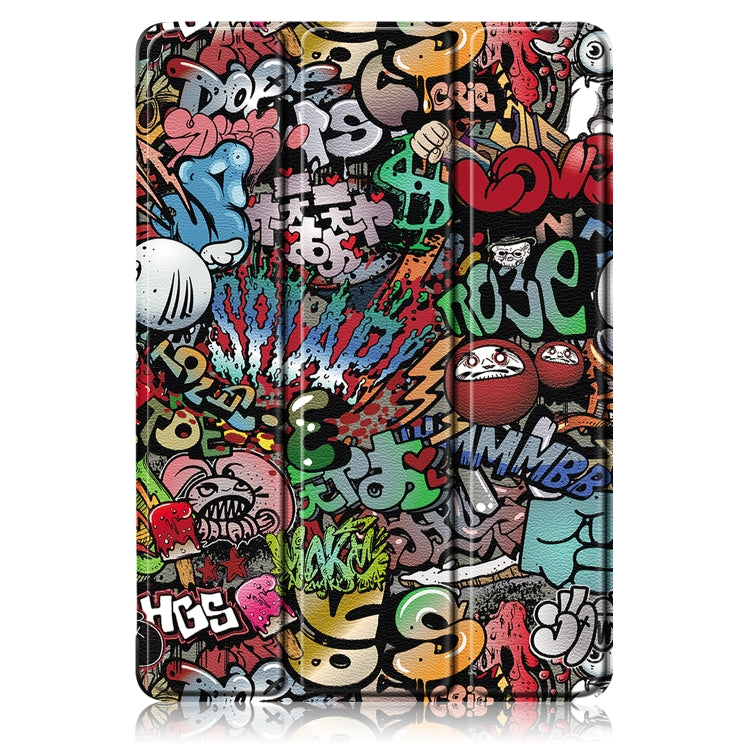 Acrylic 3-Fold Painted Smart Leather Tablet Case
