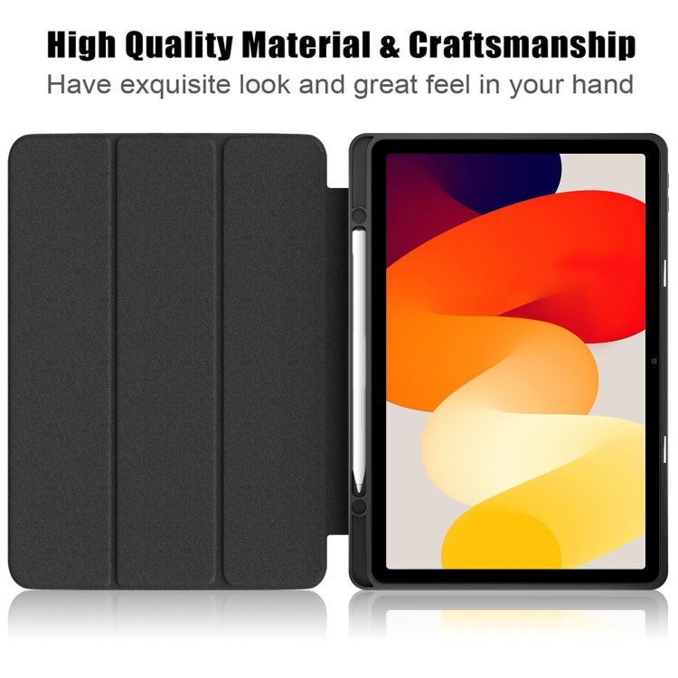 Acrylic 3-Fold Painted Smart Leather Tablet Case