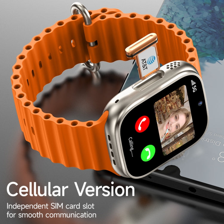 GS37 1.95 inch Screen Smart Phone Watch, Android 9.0, Spreadtrum SL8541E, Network: 4G, Single Nano SIM, Front & Rear Camera