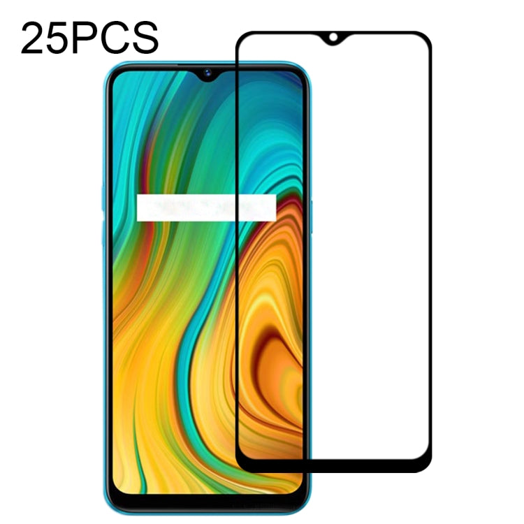 For Xiaomi Redmi Note 9 Global 25pcs Full Glue Full Screen Tempered Glass Film