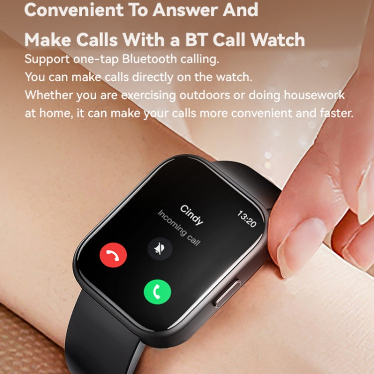 GTS6 1.69 inch Runmefit Pressure MET BT Call Smart Watch, Heart Rate / Blood Pressure / Body Temperature