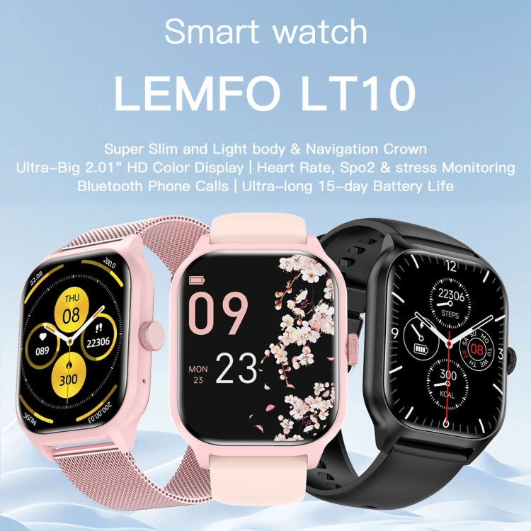 LEMFO LT10 2.01 inch TFT Screen Smart Watch Supports Bluetooth Call / Health Monitoring