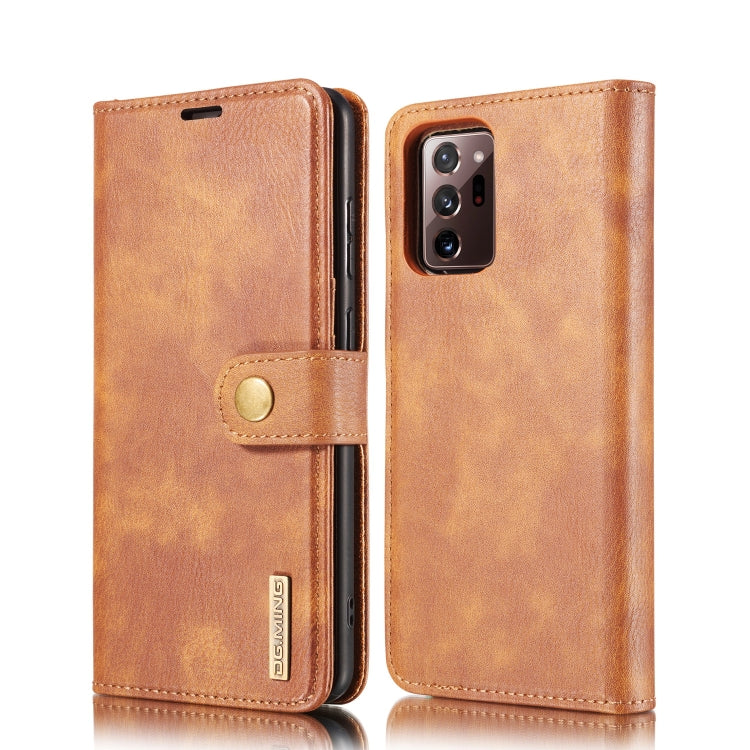 DG.MING Crazy Horse Texture Flip Detachable Magnetic Leather Case with Holder & Card Slots & Wallet