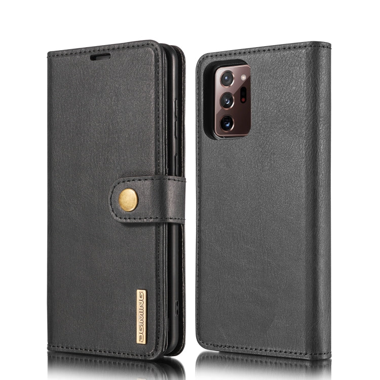 DG.MING Crazy Horse Texture Flip Detachable Magnetic Leather Case with Holder & Card Slots & Wallet