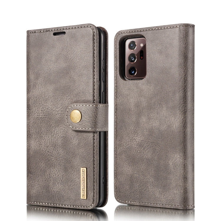DG.MING Crazy Horse Texture Flip Detachable Magnetic Leather Case with Holder & Card Slots & Wallet