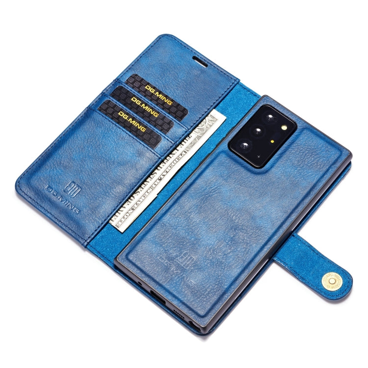 DG.MING Crazy Horse Texture Flip Detachable Magnetic Leather Case with Holder & Card Slots & Wallet