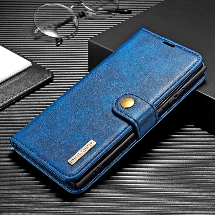 DG.MING Crazy Horse Texture Flip Detachable Magnetic Leather Case with Holder & Card Slots & Wallet