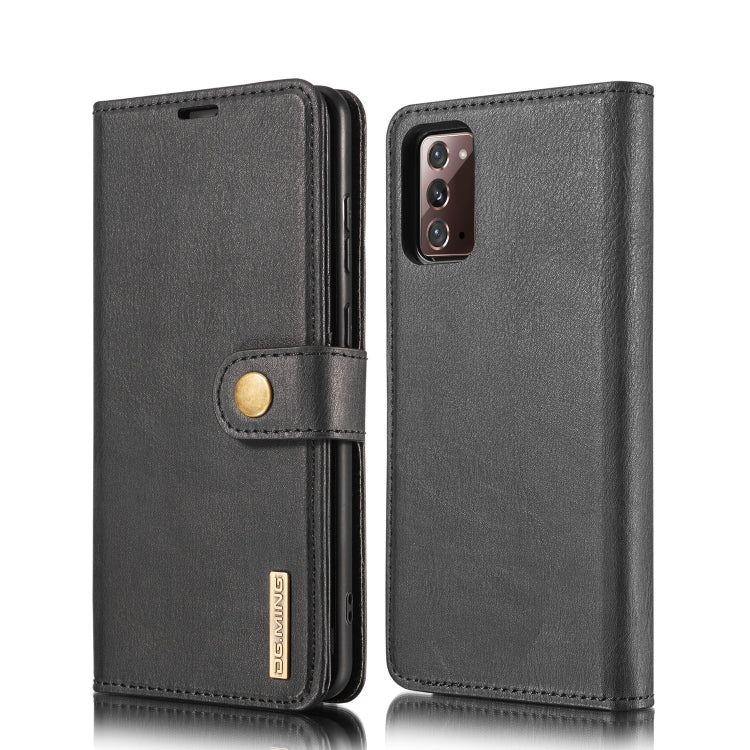 DG.MING Crazy Horse Texture Flip Detachable Magnetic Leather Case with Holder & Card Slots & Wallet