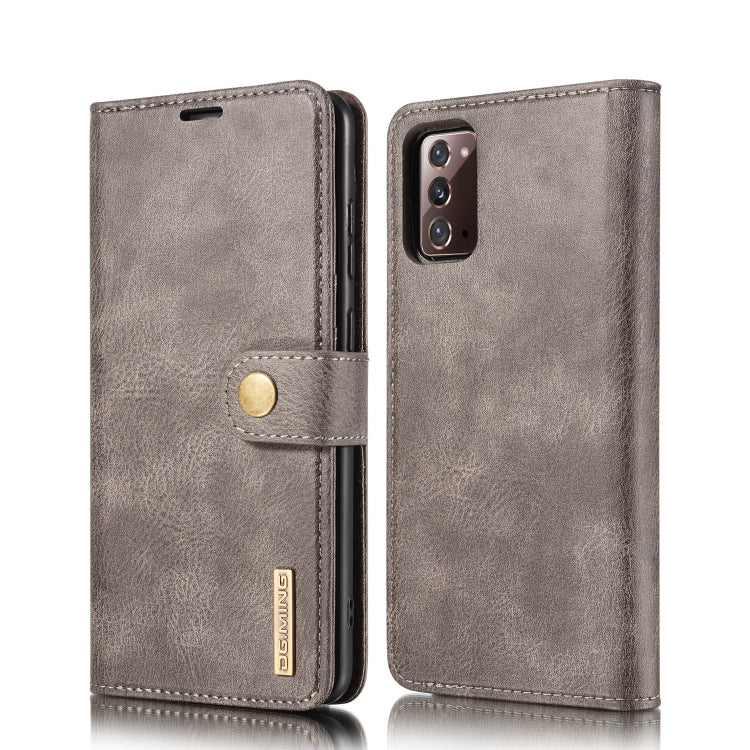 DG.MING Crazy Horse Texture Flip Detachable Magnetic Leather Case with Holder & Card Slots & Wallet