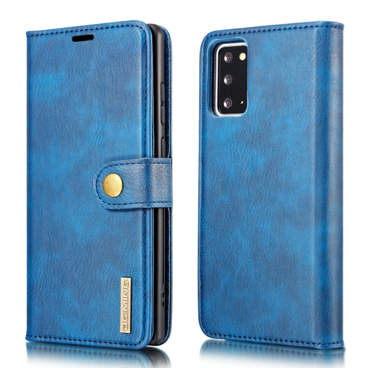 DG.MING Crazy Horse Texture Flip Detachable Magnetic Leather Case with Holder & Card Slots & Wallet
