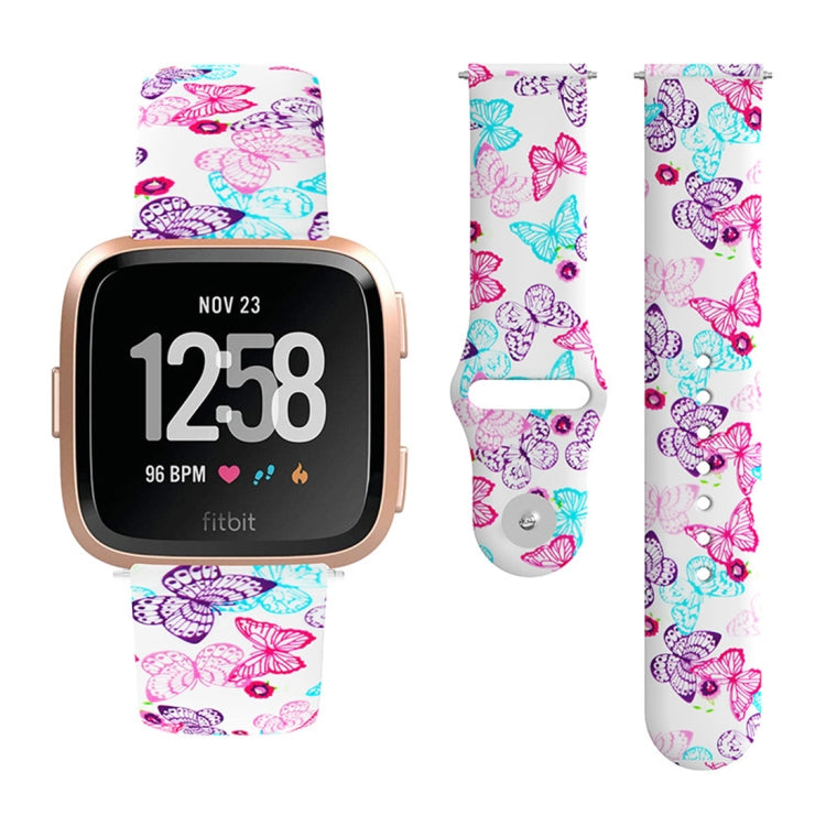 22mm Reverse Buckle Printed Silicone Strap