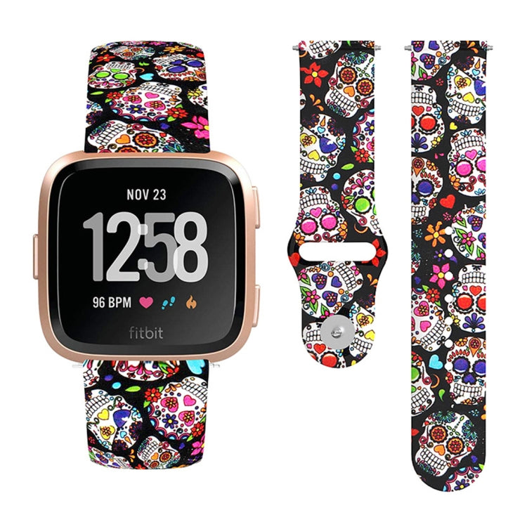 22mm Reverse Buckle Printed Silicone Strap