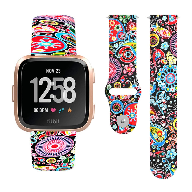 22mm Reverse Buckle Printed Silicone Strap