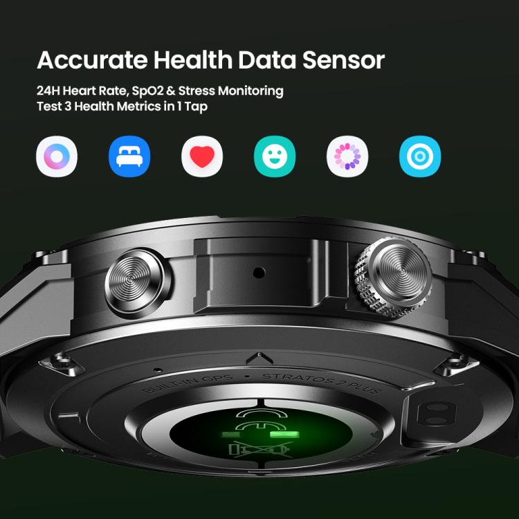 Zeblaze Stratos 2 Plus 1.43 inch Screen 3 ATM Health and Fitness GPS Smart Watch