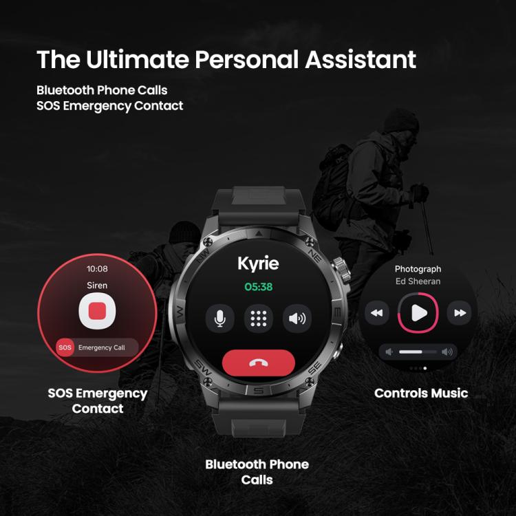 Zeblaze Stratos 2 Plus 1.43 inch Screen 3 ATM Health and Fitness GPS Smart Watch