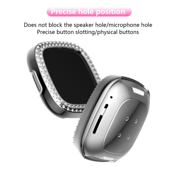 Double Row Plating Diamonds PC Protective Case