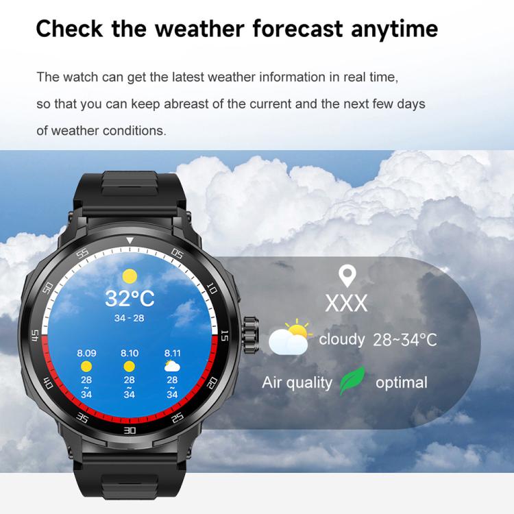 D11 1.46 inch 2 in 1 Bluetooth Earphone Smart Watch, Support Bluetooth Call / NFC / Heart Rate