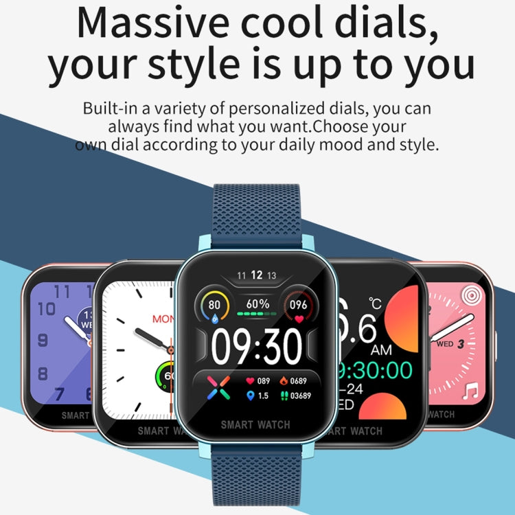 1.54 inch TFT Screen IP67 Waterproof Business Sport Silicone Strip Smart Watch, Support Sleep Monitor / Heart Rate Monitor / Blood Pressure Monitoring