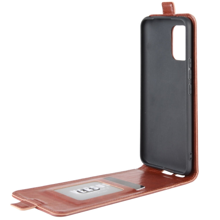 R64 Texture Single Vertical Flip Leather Protective Case with Card Slots & Photo Frame