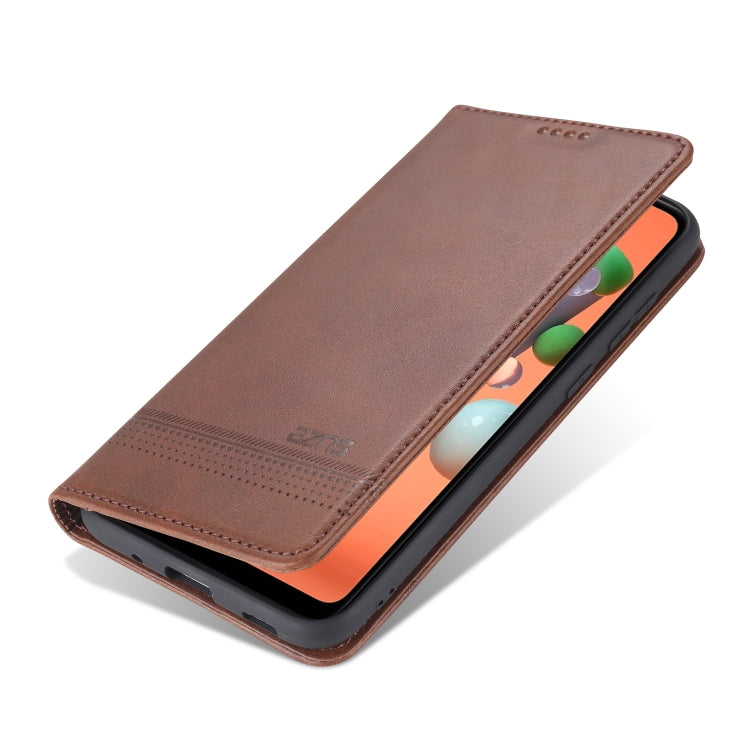 AZNS Magnetic Calf Texture Horizontal Flip Leather Case with Card Slots & Holder & Wallet