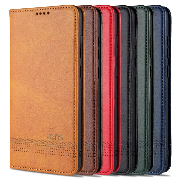 AZNS Magnetic Calf Texture Horizontal Flip Leather Case with Card Slots & Holder & Wallet