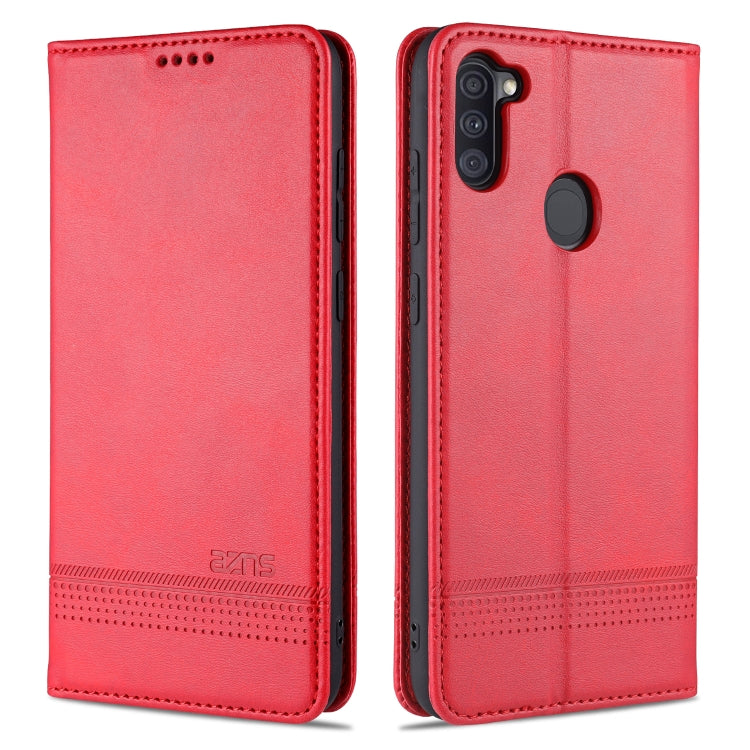 AZNS Magnetic Calf Texture Horizontal Flip Leather Case with Card Slots & Holder & Wallet