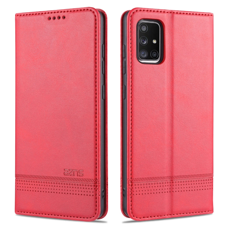 AZNS Magnetic Calf Texture Horizontal Flip Leather Case with Card Slots & Holder & Wallet