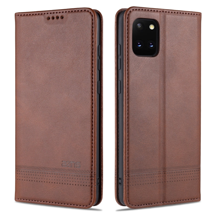 AZNS Magnetic Calf Texture Horizontal Flip Leather Case with Card Slots & Holder & Wallet