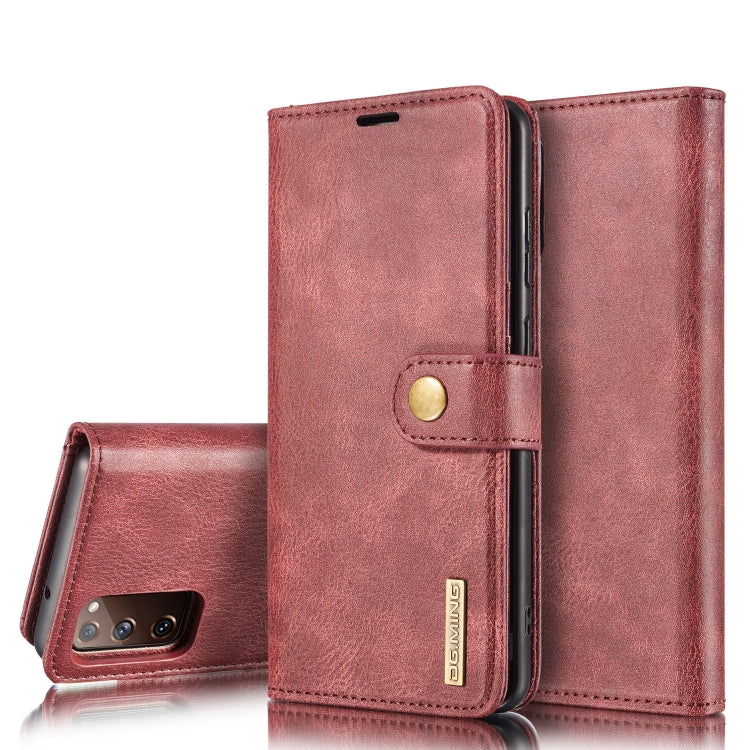 DG.MING Crazy Horse Texture Flip Detachable Magnetic Leather Case with Holder & Card Slots & Wallet