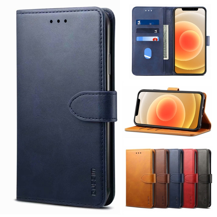 GUSSIM Business Style Horizontal Flip Leather Case with Holder & Card Slots & Wallet