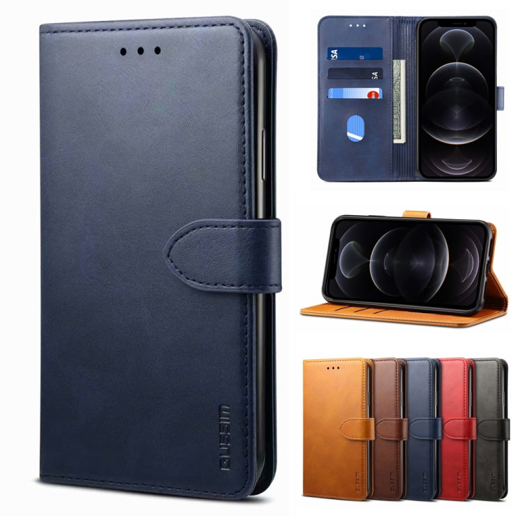 GUSSIM Business Style Horizontal Flip Leather Case with Holder & Card Slots & Wallet