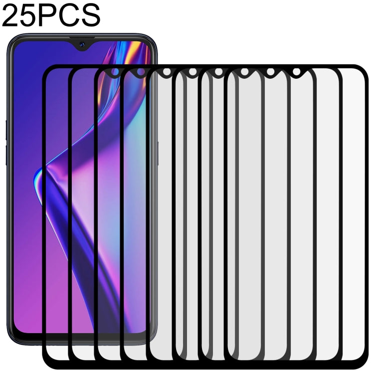 25 PCS Full Glue Full Screen Tempered Glass Film