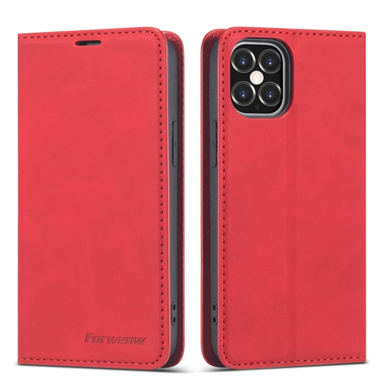 Forwenw Dream Series Magnetic Oil Edge Horizontal Flip Leather Case with Holder & Card Slot & Photo Frame & Wallet