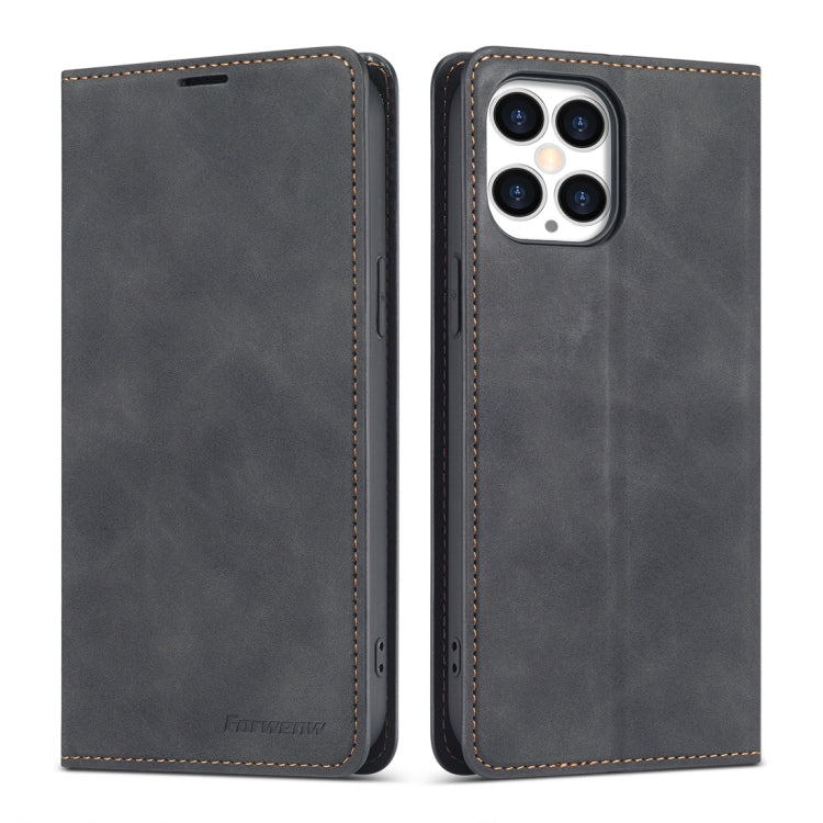Forwenw Dream Series Magnetic Oil Edge Horizontal Flip Leather Case with Holder & Card Slot & Photo Frame & Wallet