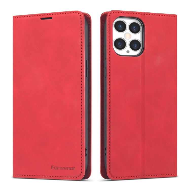 Forwenw Dream Series Magnetic Oil Edge Horizontal Flip Leather Case with Holder & Card Slot & Photo Frame & Wallet