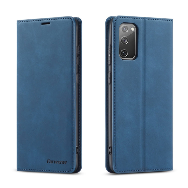 Forwenw Dream Series Magnetic Oil Edge Horizontal Flip Leather Case with Holder & Card Slot & Photo Frame & Wallet