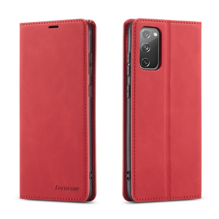 Forwenw Dream Series Magnetic Oil Edge Horizontal Flip Leather Case with Holder & Card Slot & Photo Frame & Wallet