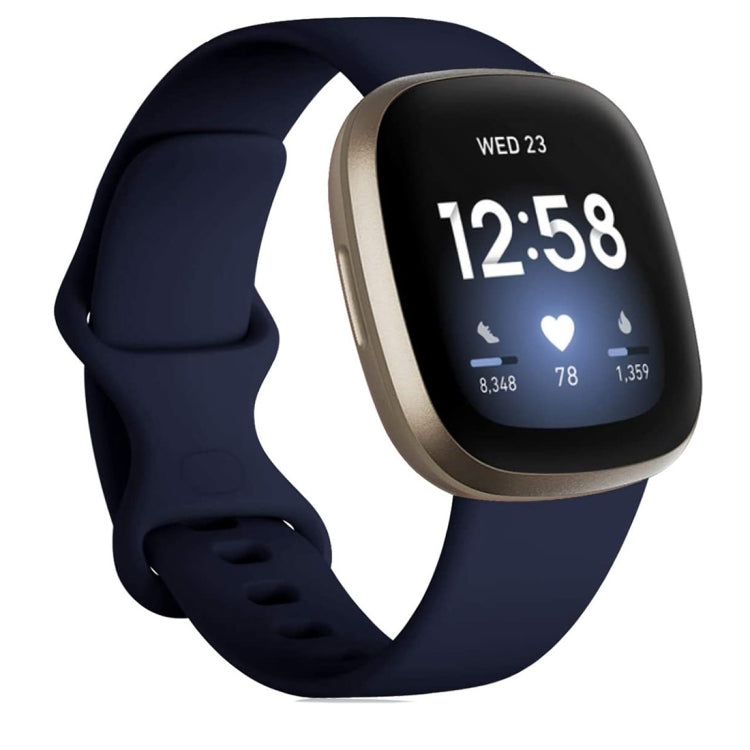 For Fitbit Versa 3 / Sense Silicone Replacement Strap Watchband