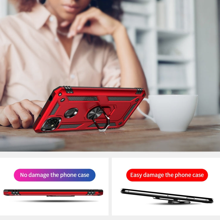 For Xiaomi Redmi C9 Shockproof TPU + PC Protective Case with 360 Degree Rotating Holder