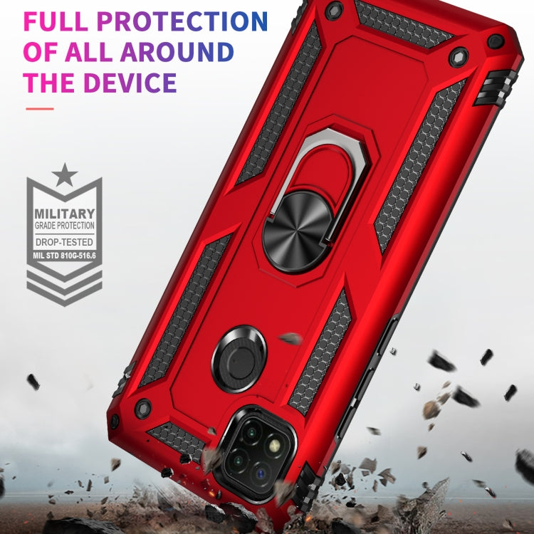 For Xiaomi Redmi C9 Shockproof TPU + PC Protective Case with 360 Degree Rotating Holder