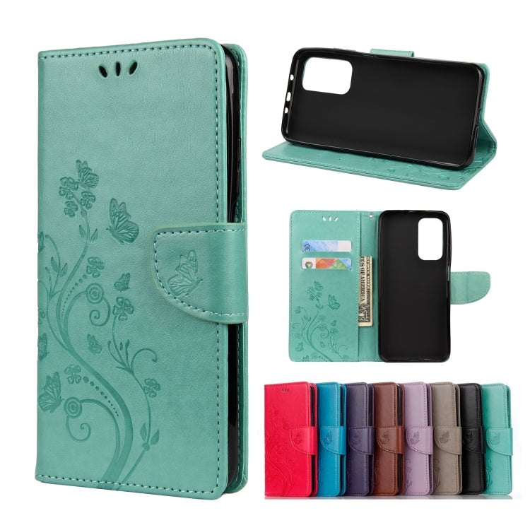 Butterflies Love Flowers Embossing Horizontal Flip Leather Case with Holder & Card Slots & Wallet