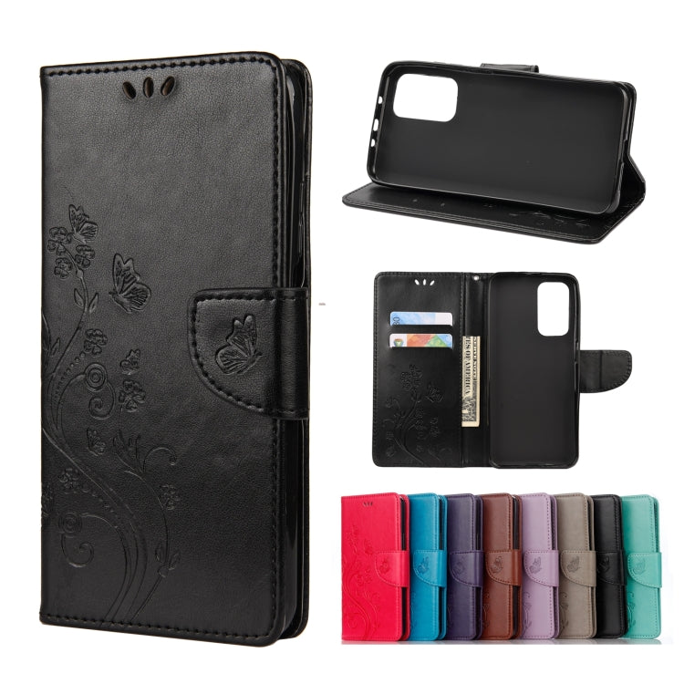 Butterflies Love Flowers Embossing Horizontal Flip Leather Case with Holder & Card Slots & Wallet