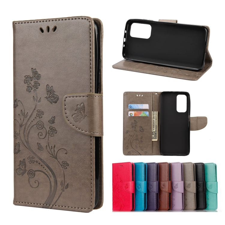 Butterflies Love Flowers Embossing Horizontal Flip Leather Case with Holder & Card Slots & Wallet