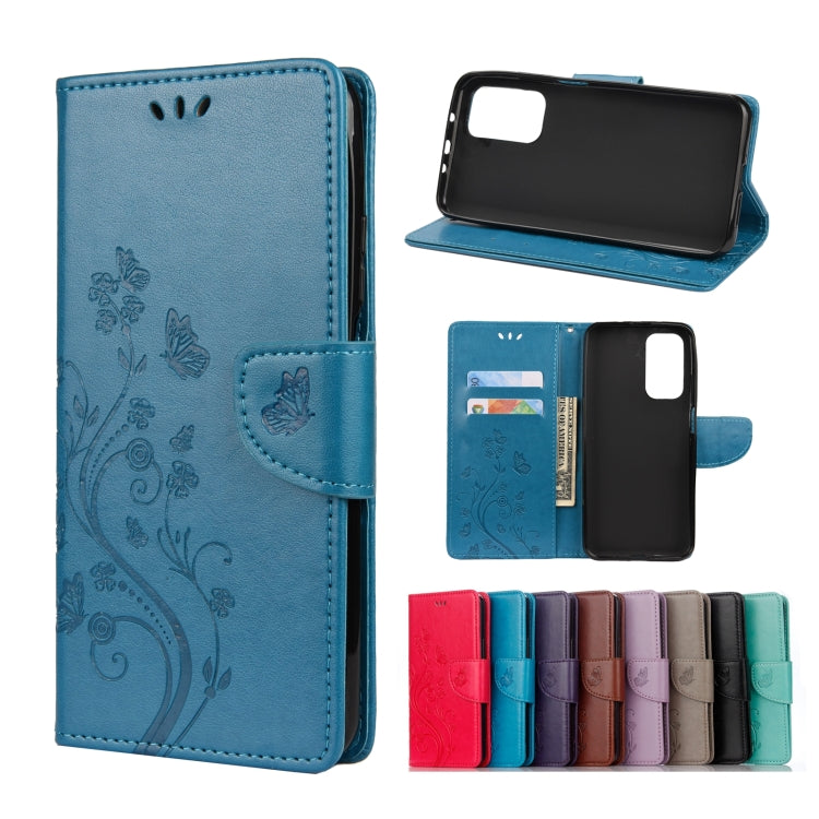 Butterflies Love Flowers Embossing Horizontal Flip Leather Case with Holder & Card Slots & Wallet