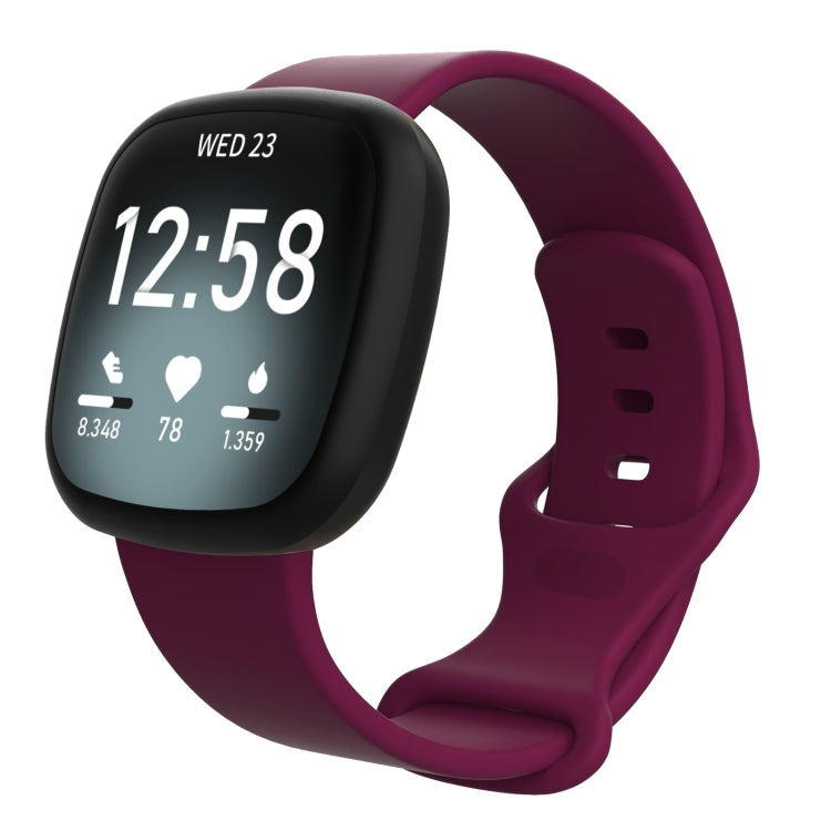 For Fitbit Versa 3 / Sense Silicone Replacement Strap Watchband, Size: S