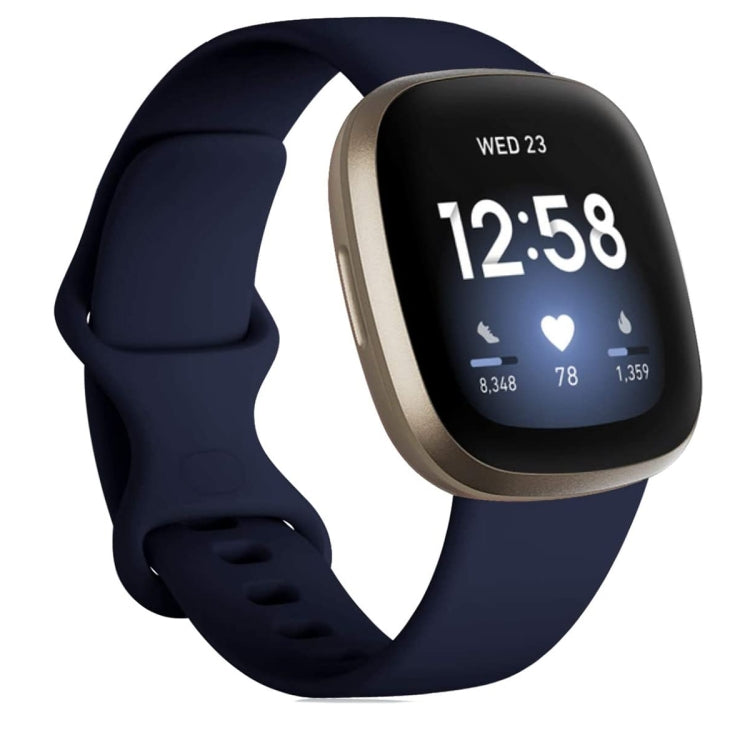 For Fitbit Versa 3 / Sense Silicone Replacement Strap Watchband, Size: S
