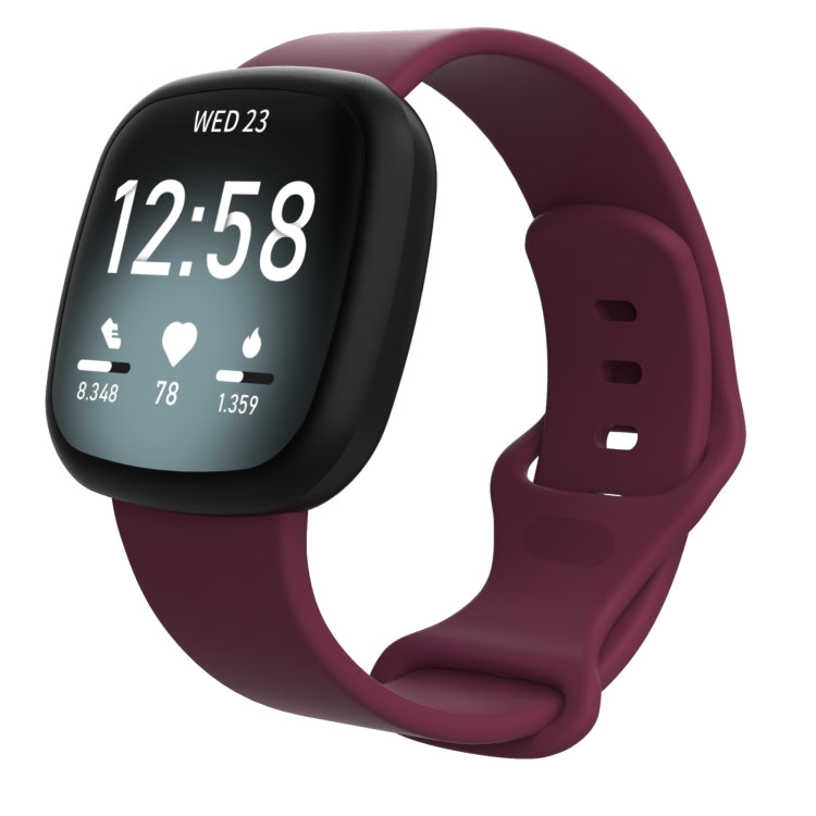 For Fitbit Versa 3 / Sense Silicone Replacement Strap Watchband, Size: S